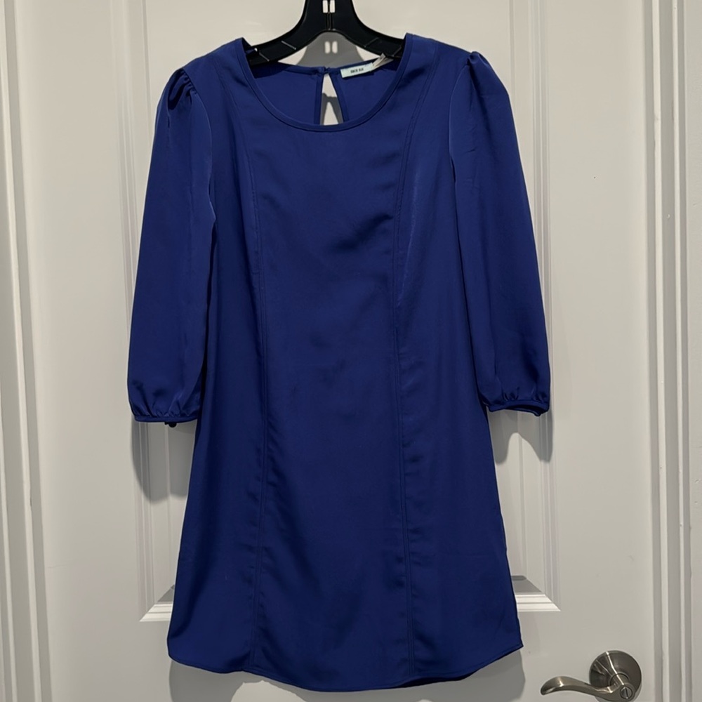 Purple Kimchi Blue Shift Dress, XS